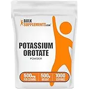 BulkSupplements.com Potassium Orotate Powder - Potassium Supplement Powder - Potassium Salt - Potassium Supplement - Potassium Powder - 500mg (95mg Potassium) per Serving (500 Grams - 1.1 lbs)