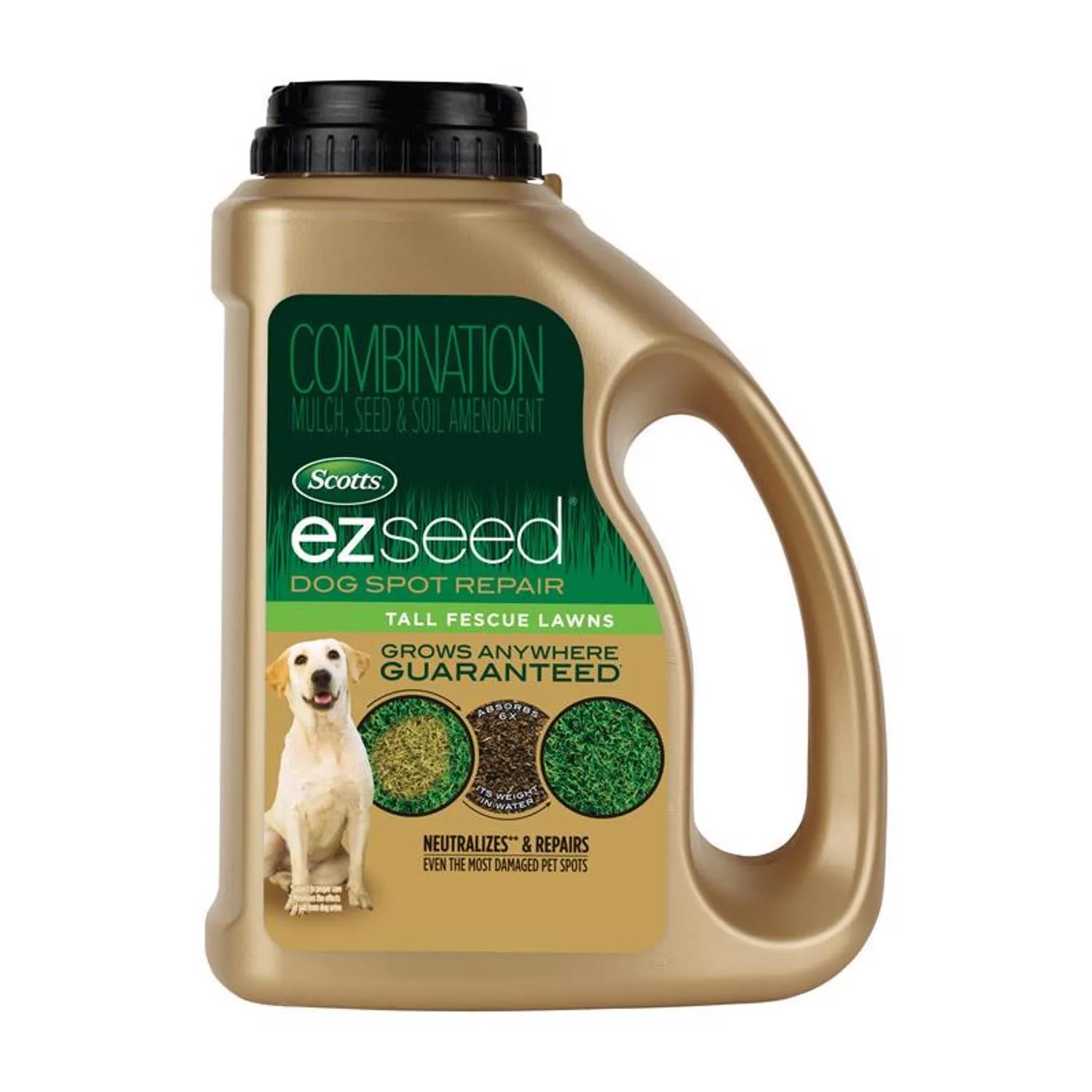 Scotts EZ Seed Patch and Repair Tall Fescue Lawns, 3.75 lb. - Combination Mulch, Seed, and Fertilizer - Tackifier Reduces Seed Wash-Away - Mix Covers up to 85 sq. ft.