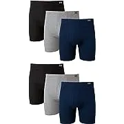 Hanes Men's Underwear Boxer Briefs Pack, Cotton ComfortSoft Boxer Brief for Men, Moisture-Wicking Breathable, Multipack