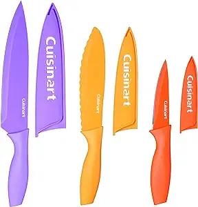 Cuisinart C55CNS-6PCS Advantage Color Collection 6-Piece Non-Stick Cutlery Set, Multicolor