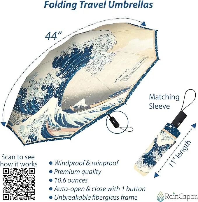 Monet Nympheas Folding Travel Umbrella