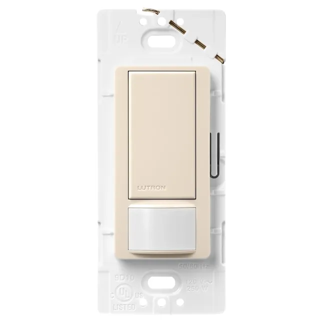 Lutron Maestro Single-pole 2-Amp Occupancy Motion Sensor Light Switch, Almond