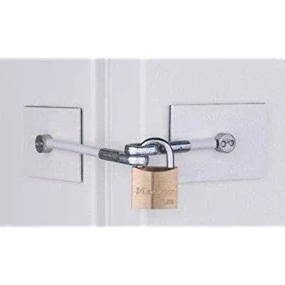 Stainless Steel Refrigerator Door Lock Kit - NO Padlock