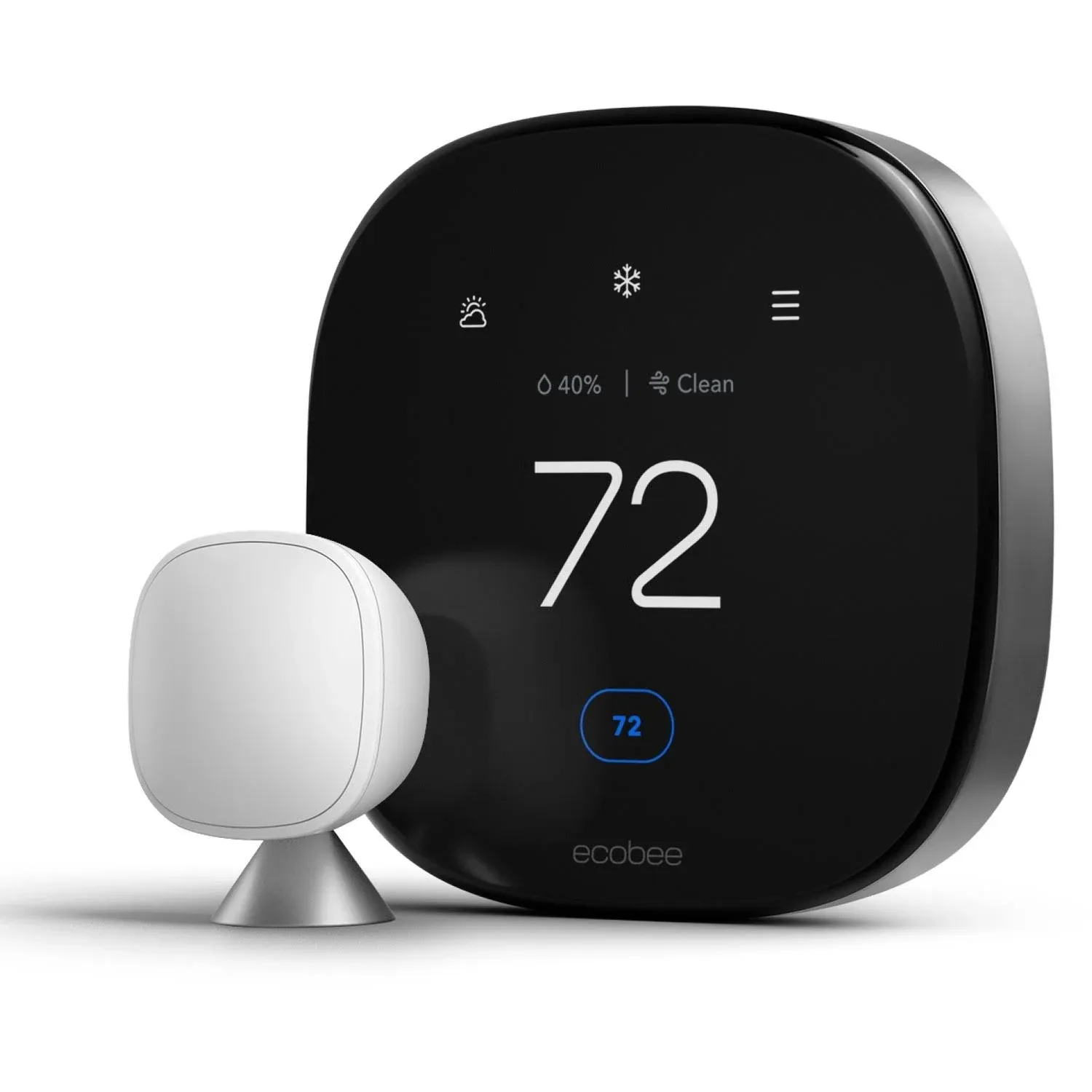 ecobee  Smart Thermostat Premium with Smart Sensor - Black - Excellent