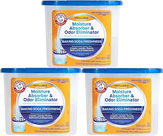 Arm & Hammer Clean Burst Tubos absorbentes de humedad y eliminadores de olores