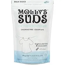 Molly's Suds Natural Oxygen Whitener | Natural Bleach Alternative, Plant-Derived Ingredients | Whitens Brights and Brightens Colors | Eucalyptus Scent - 81 ozMolly's Suds Natural Oxygen Whitener | Natural Bleach Alternative, Plant-Derived Ingredients | W