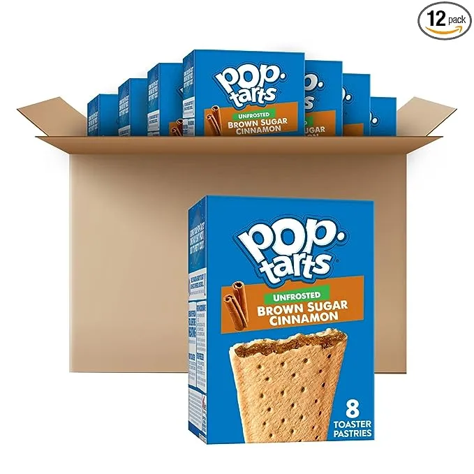 Pop-Tarts Toaster Pastries Brown Sugar Cinnamon Unfrosted