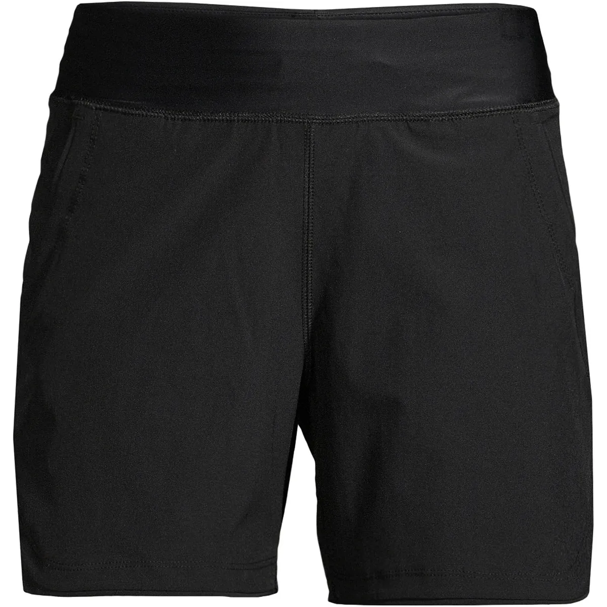 Women's 5" Quick Dry Elastic Waist Board Shorts Swim Cover-up Shorts with Panty