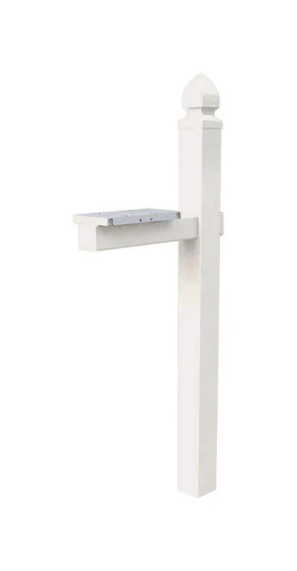 Whitley Plastic, Crossarm, Convertible Mailbox Post, White