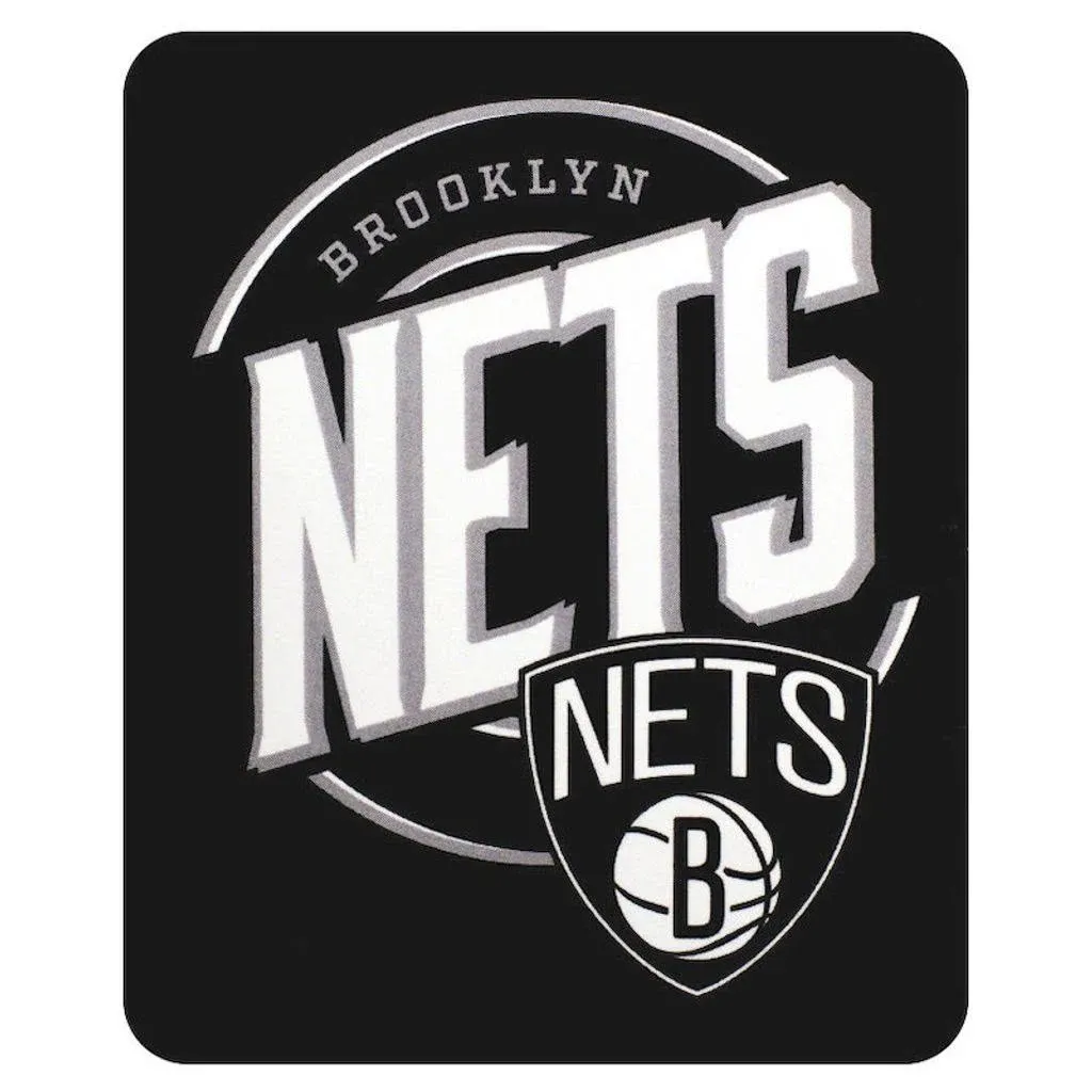 Brooklyn Nets NBA Fleece CAMPAIGN Throw Brush Blanket