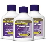 Goodsense ClearLax, Polyethylene Glycol 3350 Powder for Solution, Osmotic Laxative, 17.9 Ounce (Pack of 3)