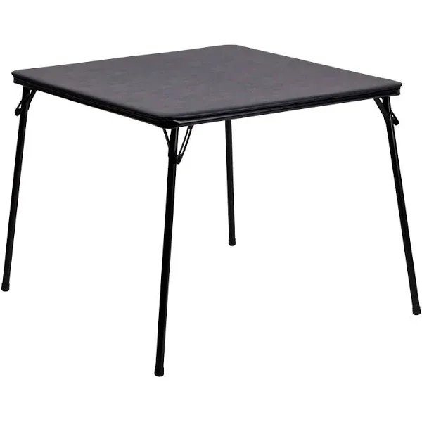 Flash Furniture Folding Card Table, Black