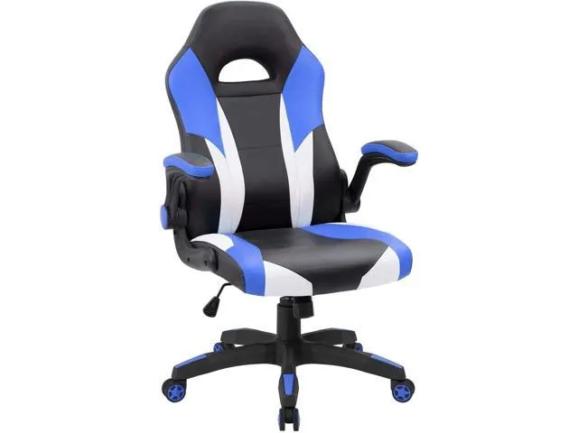 Polar Aurora Gaming Chair Racing Computer Chairs High Back Video Game Chair Adjustable Executive Ergonomic Swivel Gamer Chair Blue