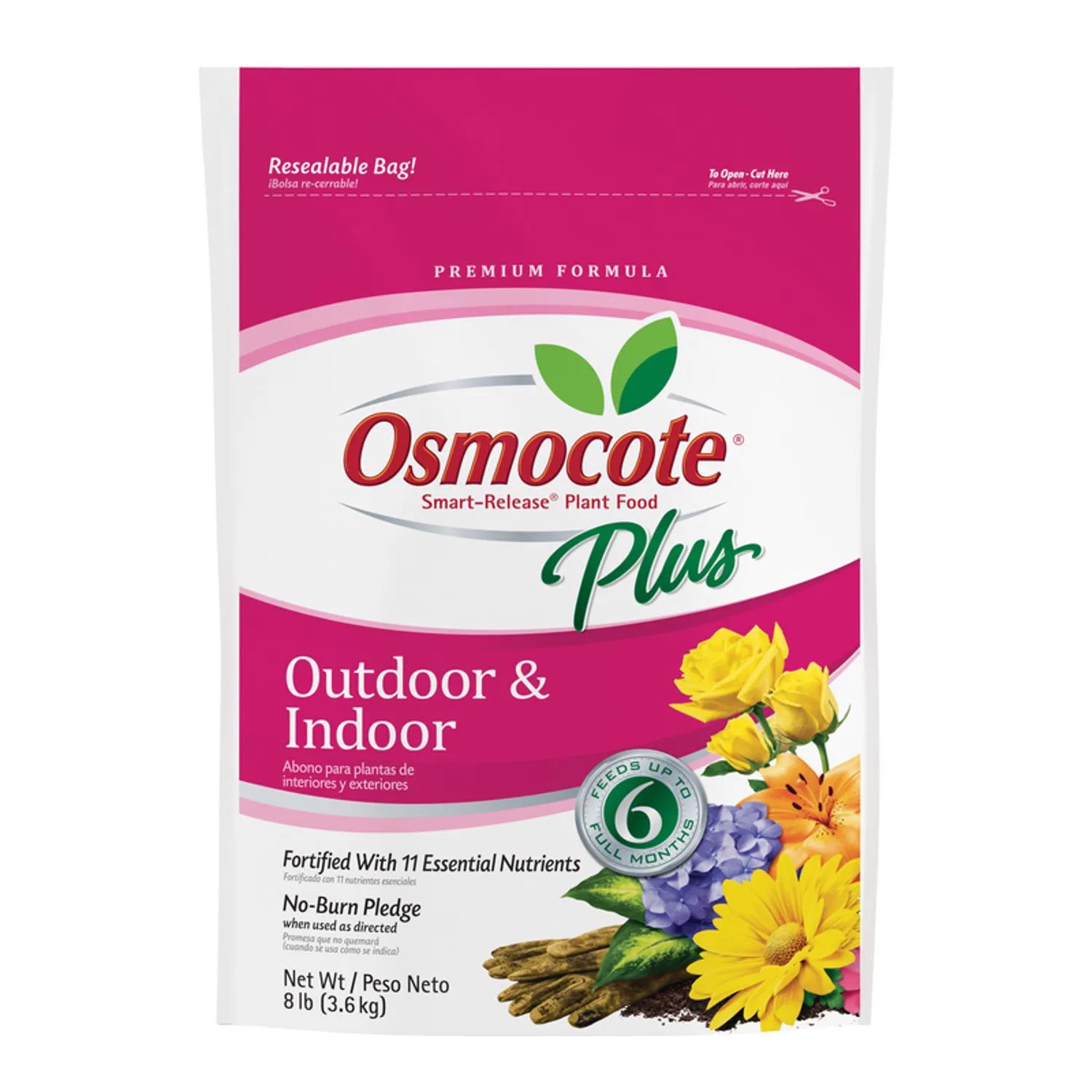 Osmocote Plus Outdoor and Indoor Smart-Release Plant Food, 8 lb