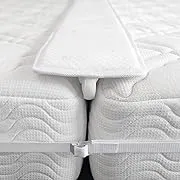 FeelAtHome Bed Bridge Twin to King Converter Kit - Bed Gap Filler to Make Twin Beds Into King Connector - Twin Bed Connector King Maker & Mattress