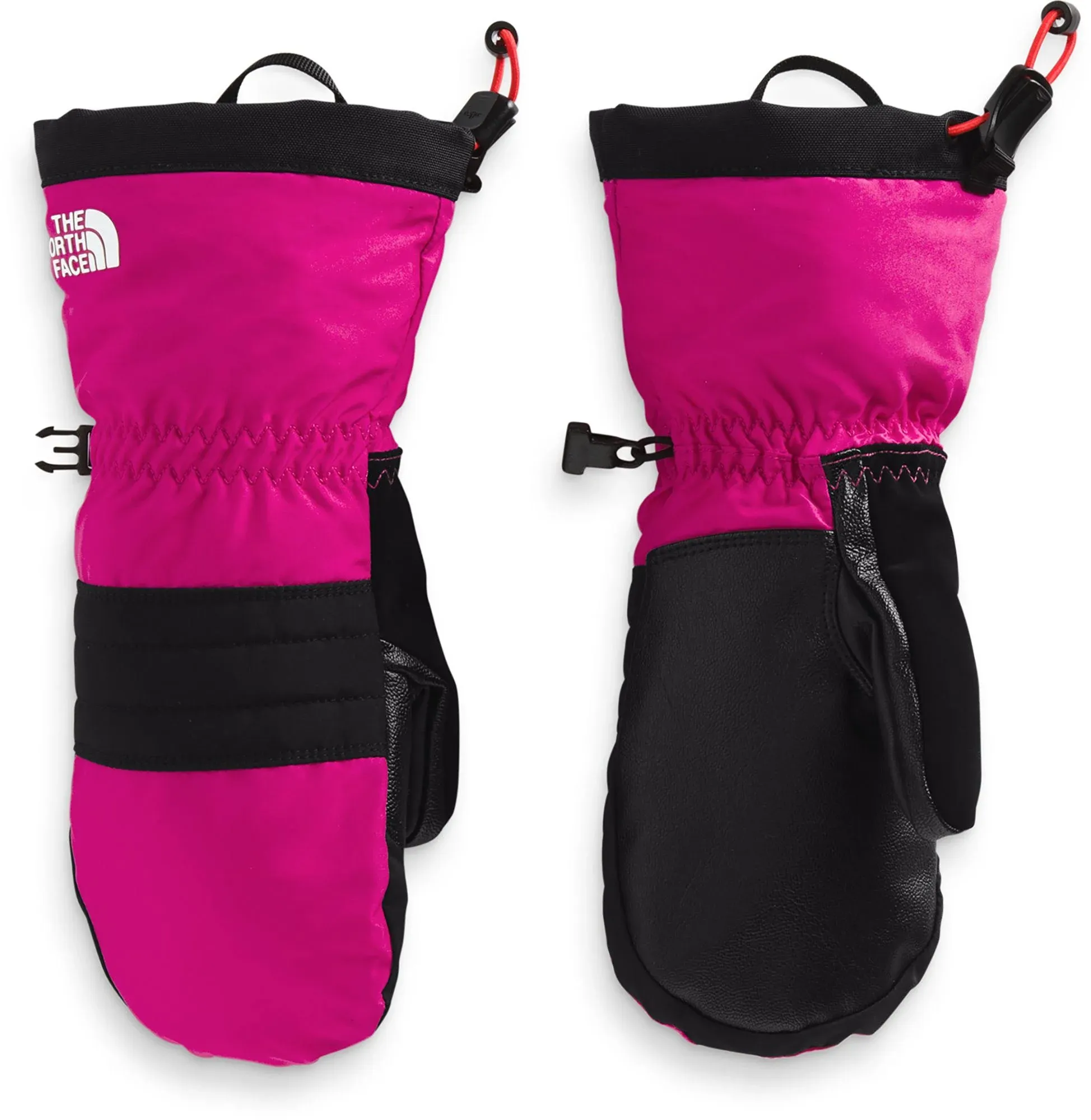 THE NORTH FACE Montana Ski Mitten - Kids' Fuschia Pink/TNF Black, M