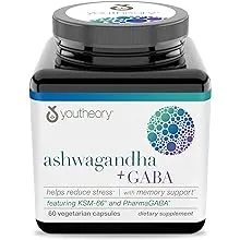 Youtheory, Ashwagandha, 60 Vegetarian Capsules