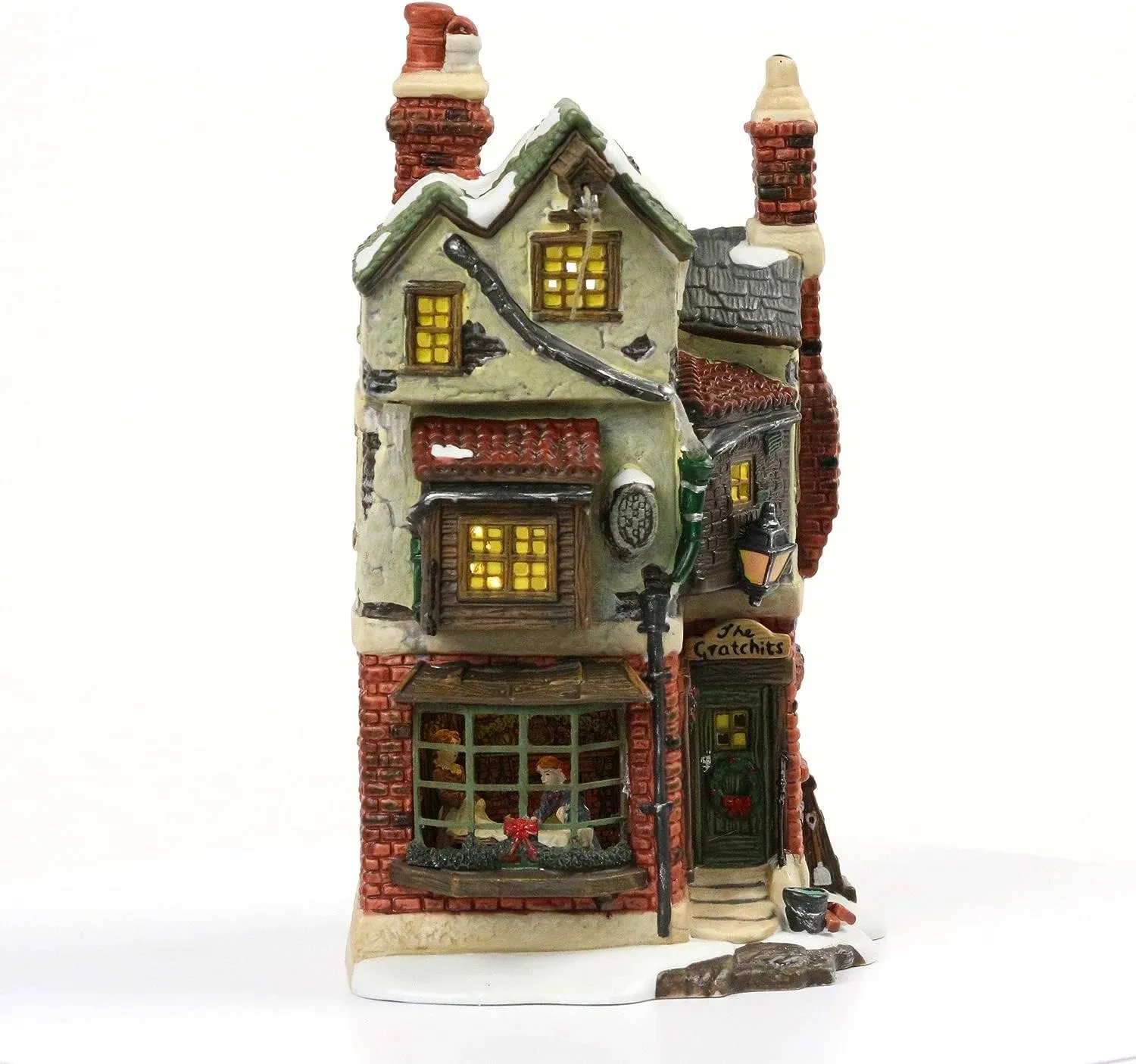 Department 56 Dickens' Village Cratchits Corner Lit Building Multicolor, 9.5 Inch