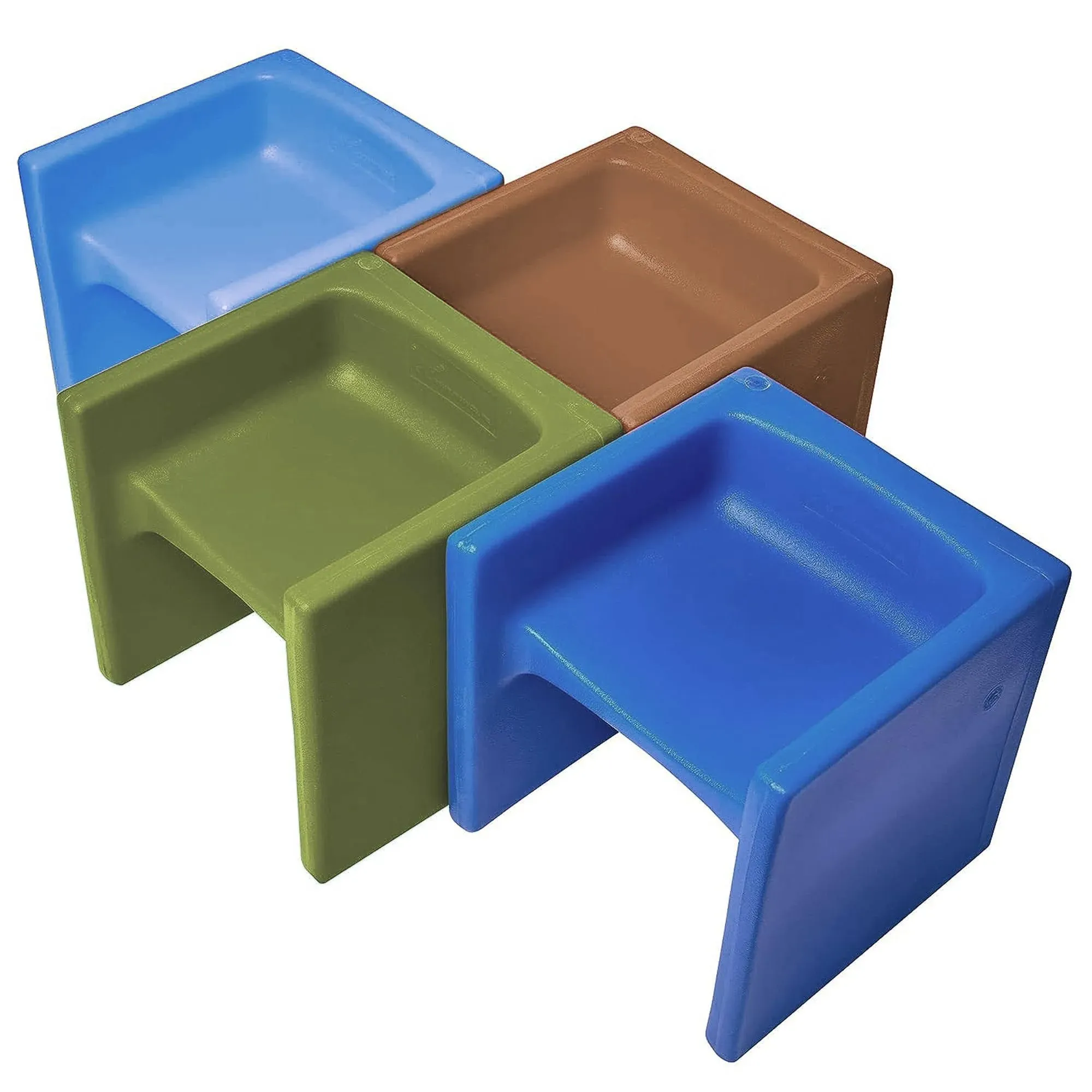 Children's Factory Cube Chairs Set of 4