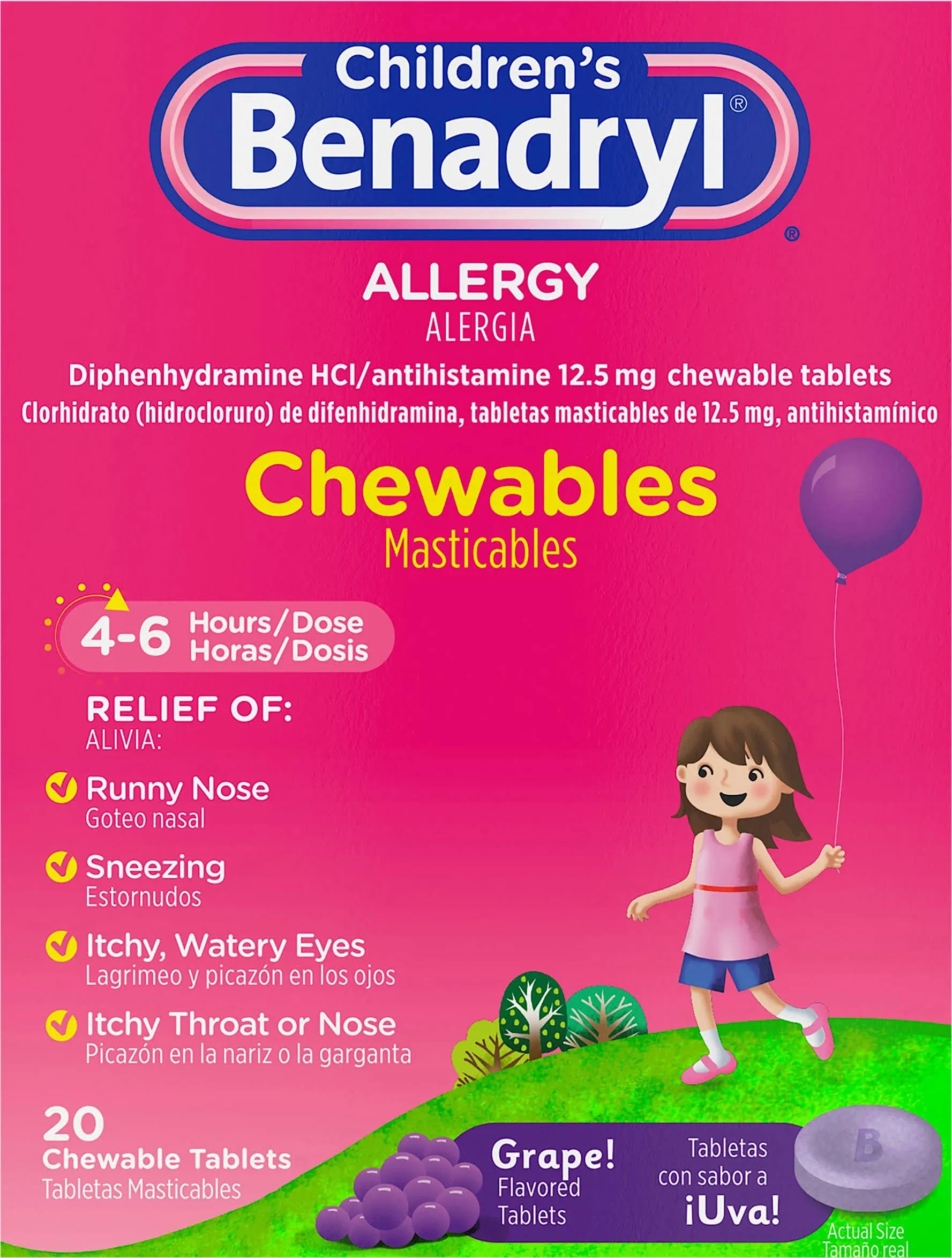 Benadryl Children's Allergy Chewable Tablets