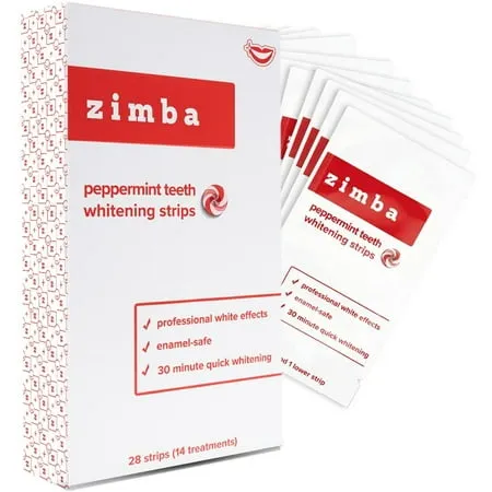 Zimba Spearmint Teeth Whitening Strips