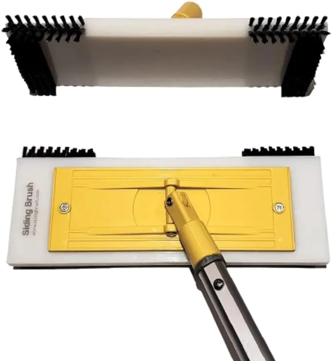 Siding Brush - Vinyl Siding Cleaner - Eco-Friendly Nylon Brush for Exterior House Cleaning