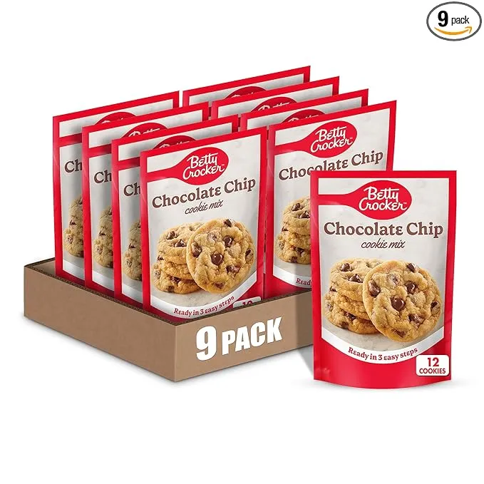 Betty Crocker Chocolate Chip Cookie Mix 17.5 oz.,  PK12