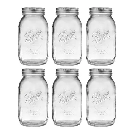 Ball 12 Pack Quart Mason Jars