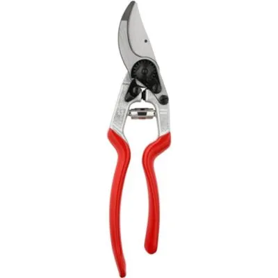 Felco Pruning Shears (F 13) - High Performance Swiss Made One-Hand Or Two-Hand Garden Pruner With Steel Blade, Red