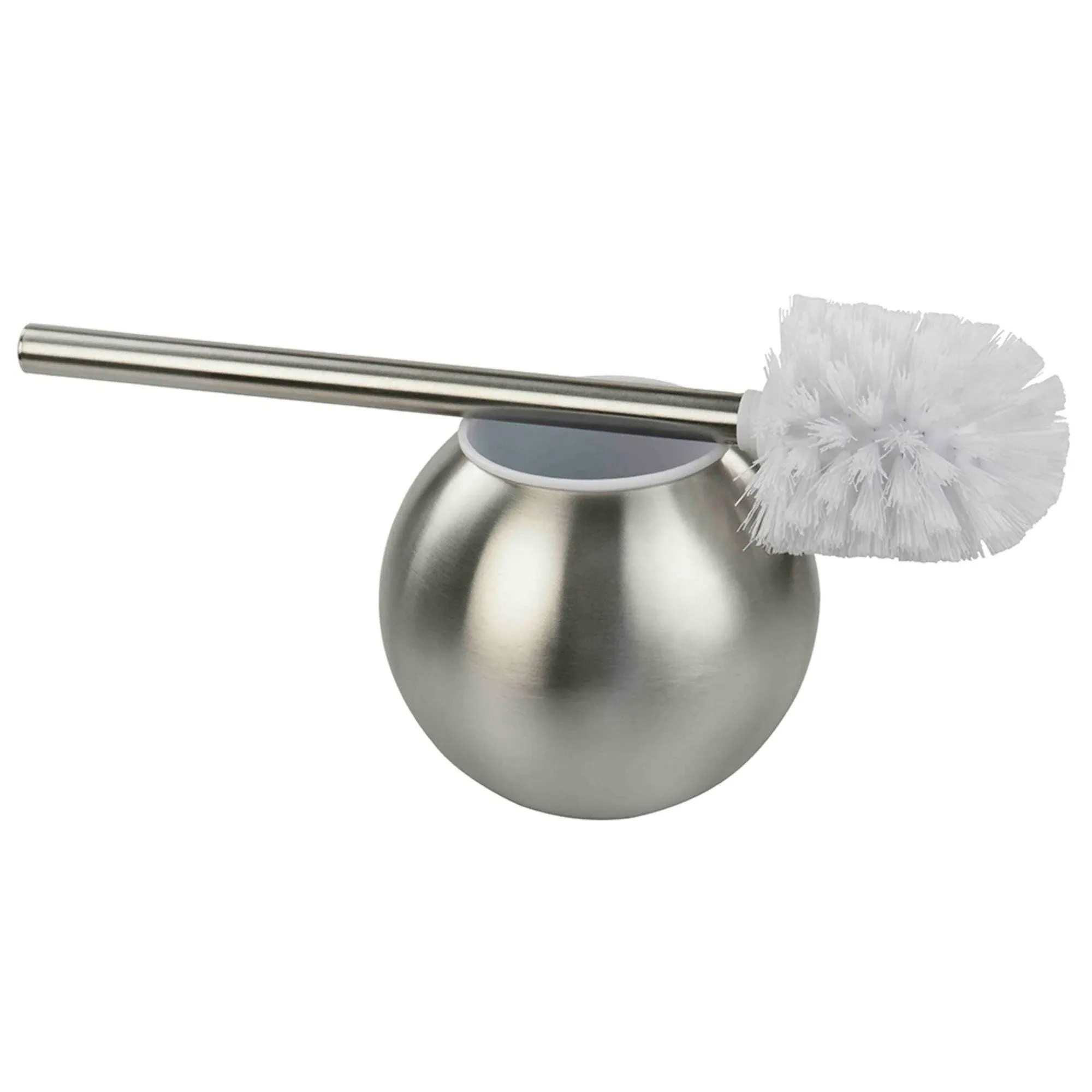 Home Basics Vented Stainless Steel Toilet Brush Holder