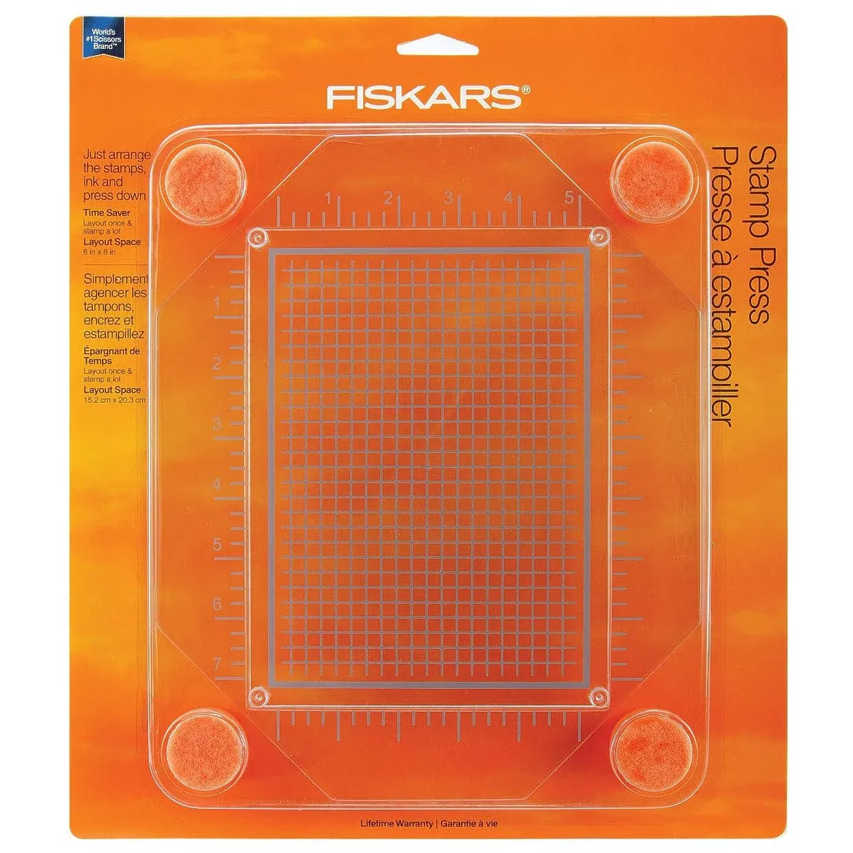 FISKARS EASY STAMP PRESS - 6 x 8 LAYOUT - SEALED