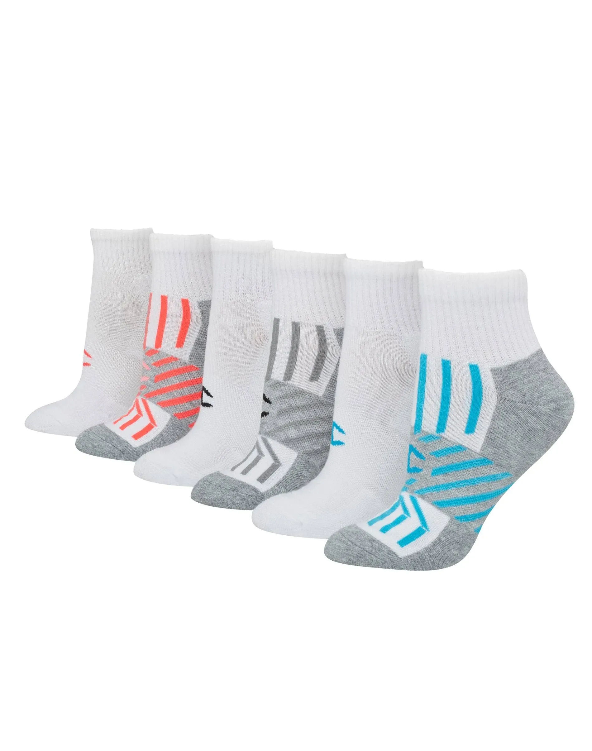 Champion Women Double Dry 6-Pair Pack Performance Ankle Socks Shoe Size 5-9