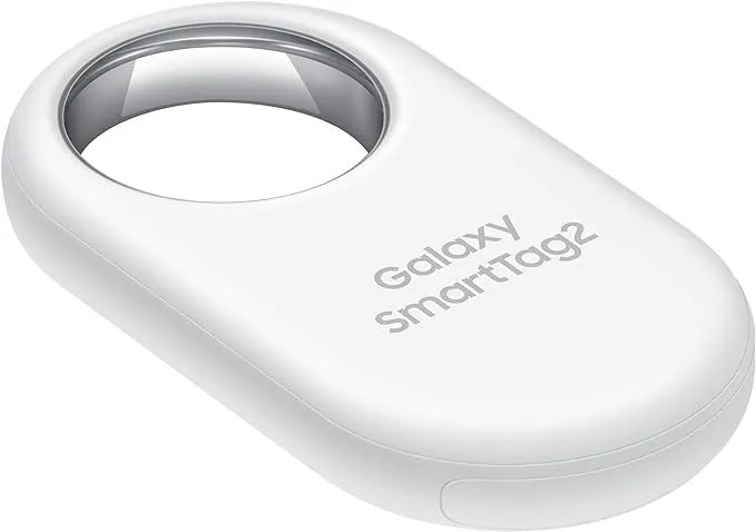 SAMSUNG Galaxy SmartTag2, Bluetooth Tracker, Smart Tag GPS Locator Tracking Device, Item Finder for Keys, Wallet, Luggage, Pets, Use w/Phones and Tablets Android 11 or Later, 2023, 1 Pack, White