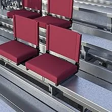 500 lb. Rated Stadium Chair, Maroon, PK2