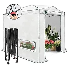  8x6 Portable Walk-in Greenhouse Instant Pop-up Indoor Outdoor Plant Gardening 