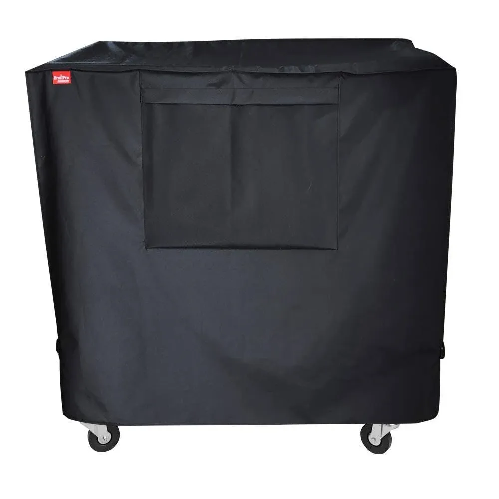 BroilPro Accessories Waterproof 80-100 Qt Rolling Cooler Cart Cover Fits Most Patio Ice Chest Party Cooler Upto 43L x 22W x 32H inch