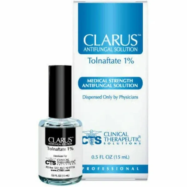 Clarus Solution Antifungal 1%, 0.5 floz