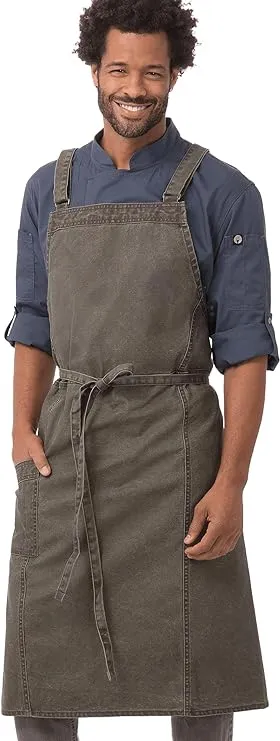 Chef Works Men&#039;s Denver Chefs Crossback Bib Apron