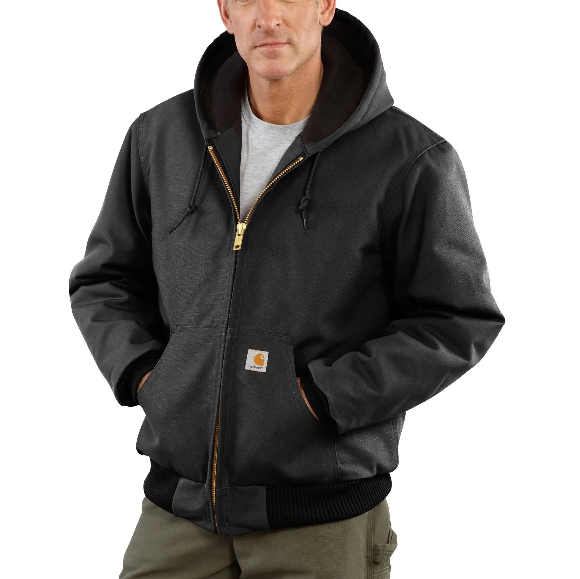 Carhartt Men's Quilted Flannel-Lined Duck Active Jacket, J140