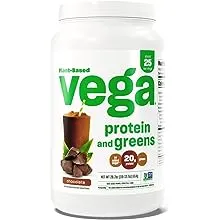 Vega Protein and Greens Vanilla (21 Servings) Plant Based Protein Powder Plus Veggies, Vegan, Non GMO, Pea Protein For Women and Men, 614g (Packaging May Vary)