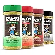 Dan-O's Seasoning Medium 4 Bottle Combo | Original, Chipotle, Spicy, & Crunchy | 4 Pack (8.9 oz)