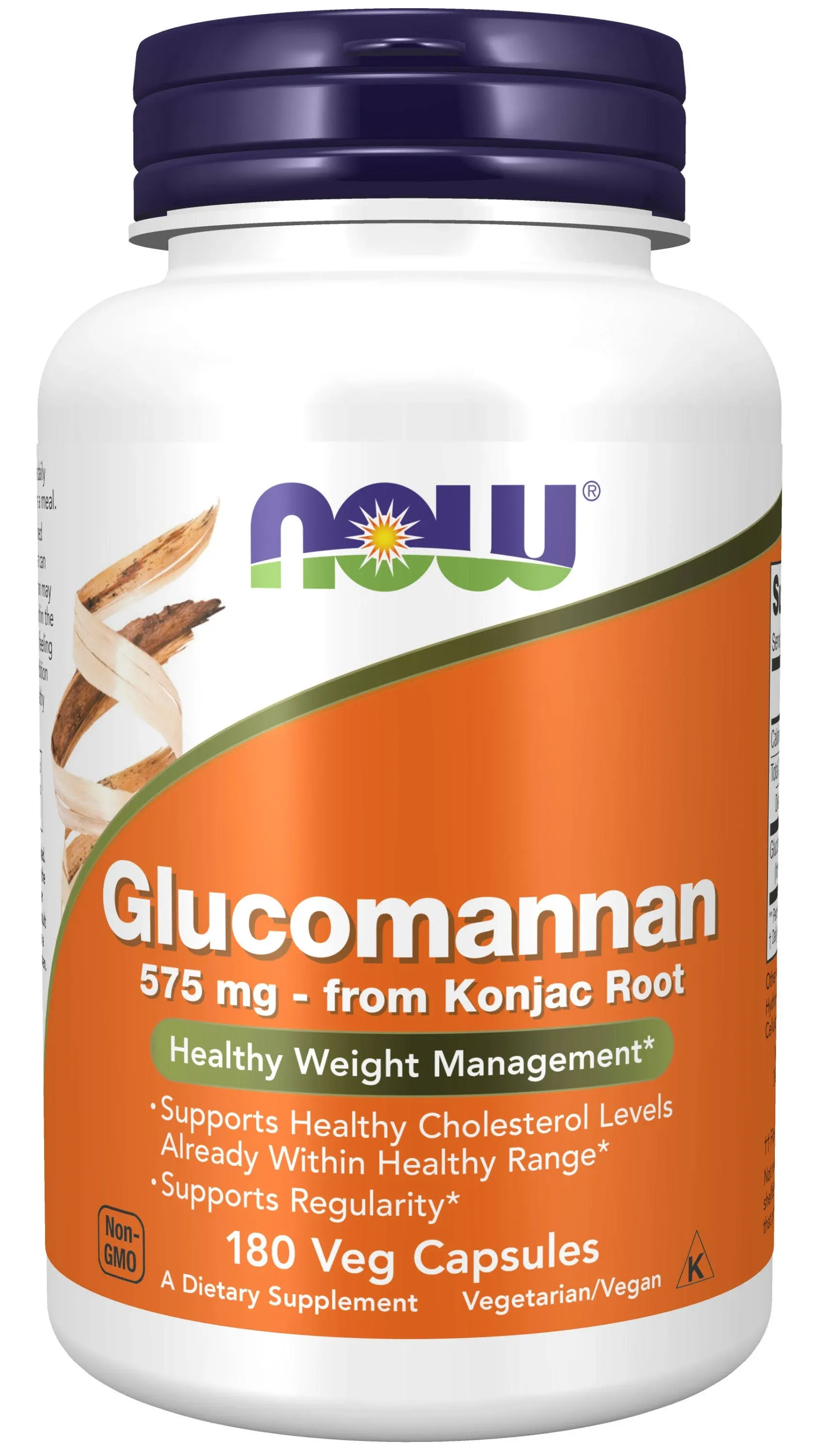 Now Glucomannan 575 mg