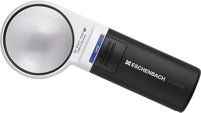 ESCHENBACH handheld loupe Mobilux LED 6 times with LED light 1511-6