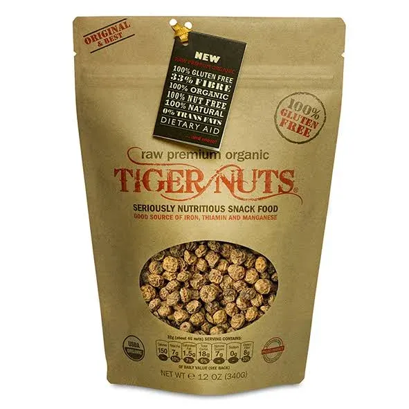 Raw Premium Organic Tiger Nuts (12 oz.)