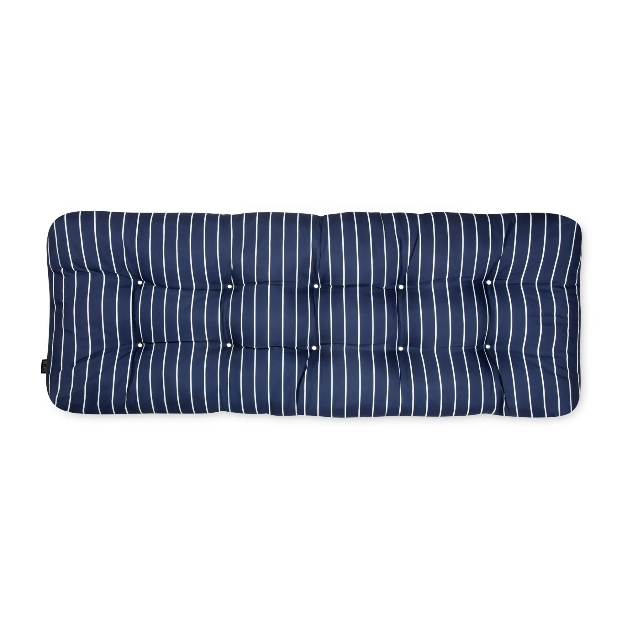 18"x48" Outdoor Bench Cushion Black Ink Stripe - Classic Accessories