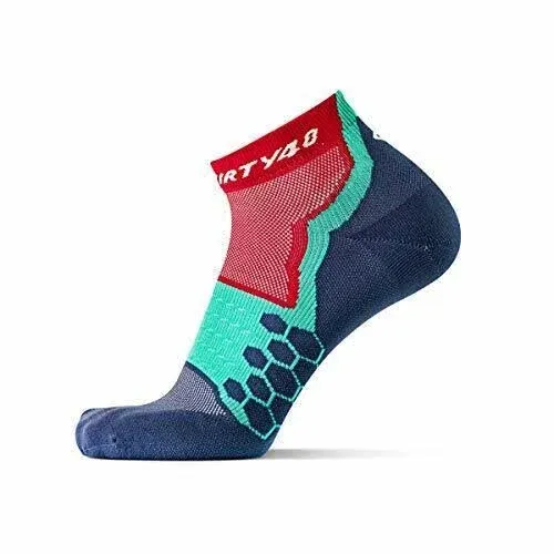 Thirty48 Performance Compression Low Cut Running Socks for Men and Women | More Compression Where Needed