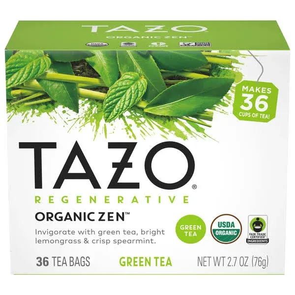 Tazo Organic Zen Green Tea, 36 Total Tea Bags