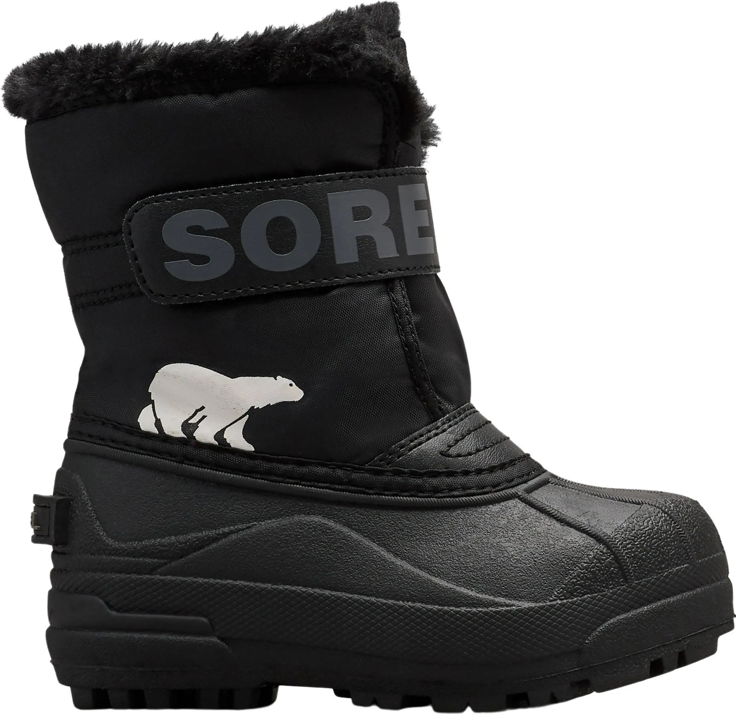 Sorel Snow Commander Kids Boots - Black Charcoal