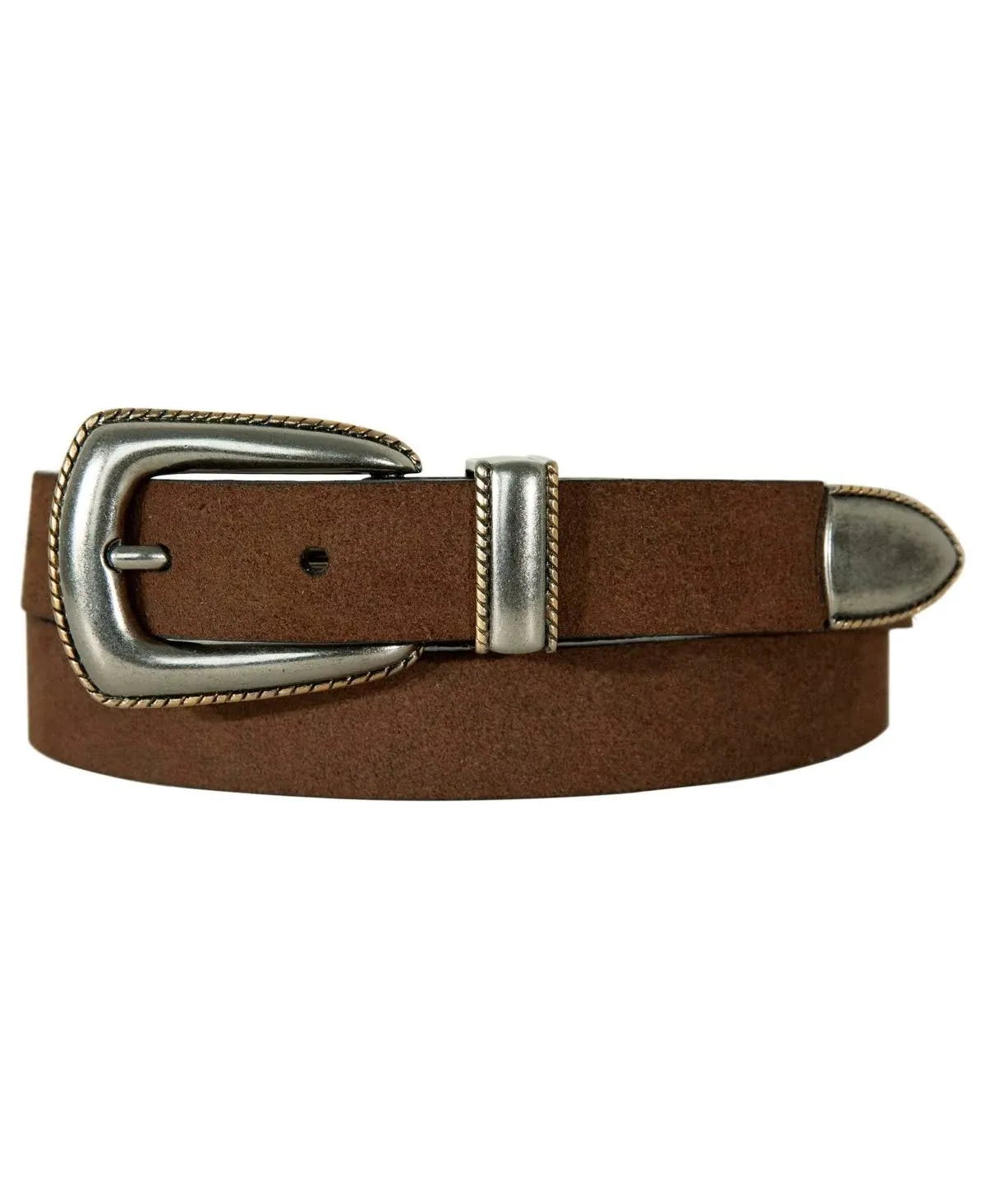 Lucky Brand Western Suede Belt - Cognac