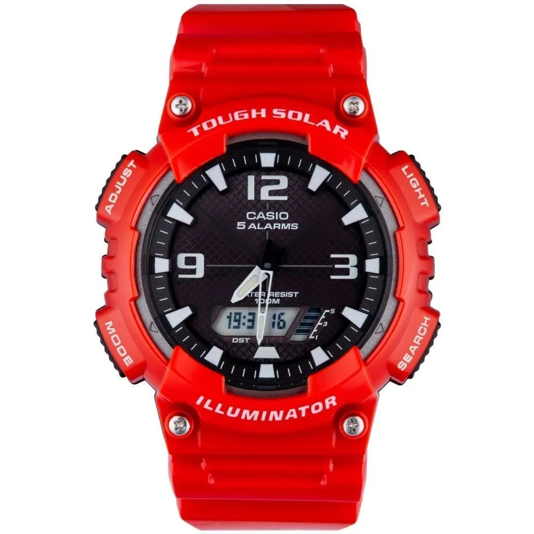 Casio Men's Sport AQS810WC-4AV Red Plastic Quartz Watch